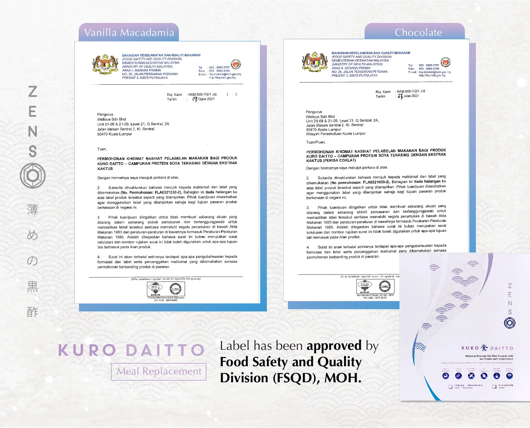 ZENSO Cert-ZENSO Cert-Perlabelan Approval_Daitto ENG