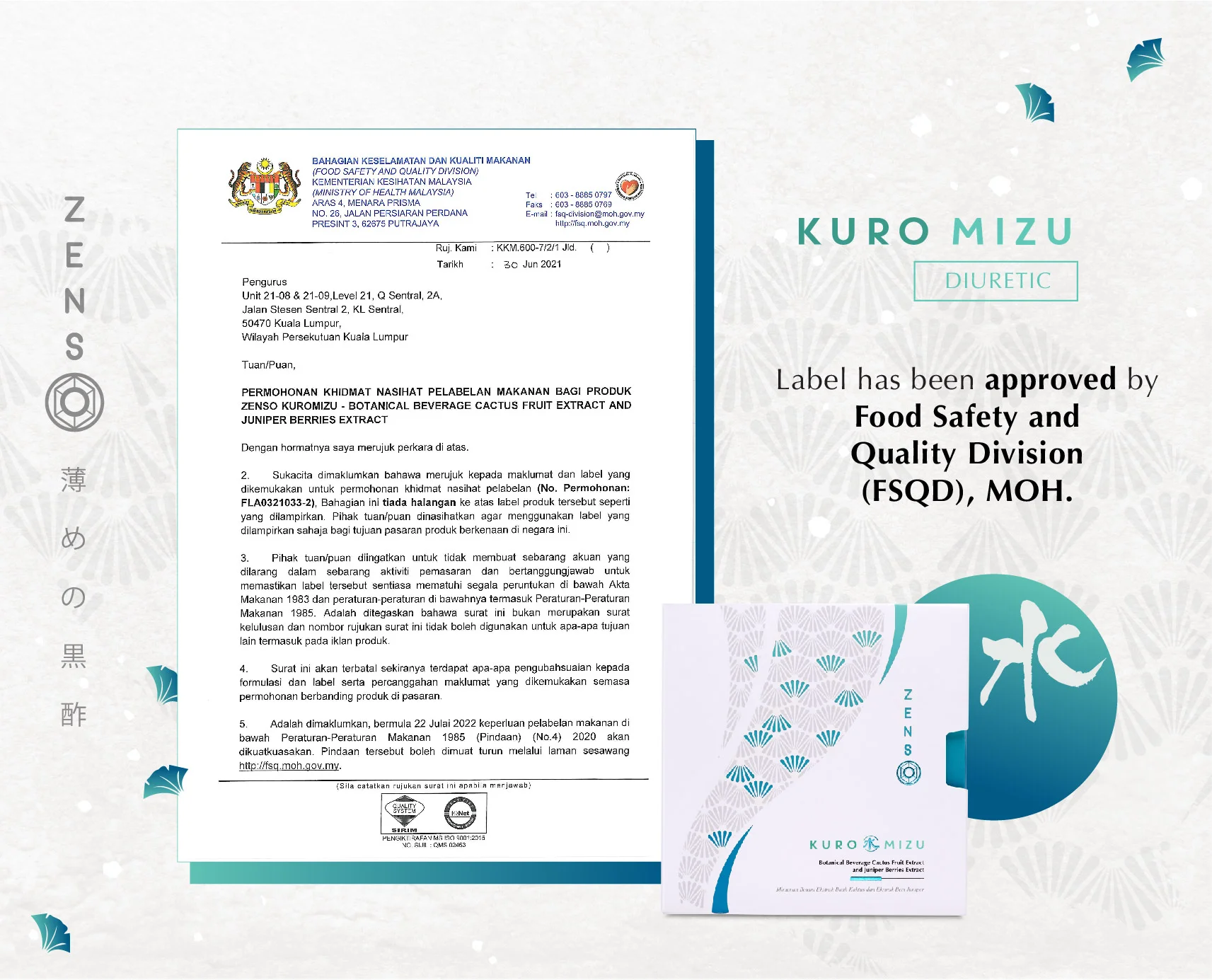 ZENSO Cert-ZENSO Cert-Perlabelan Approval_Mizu ENG