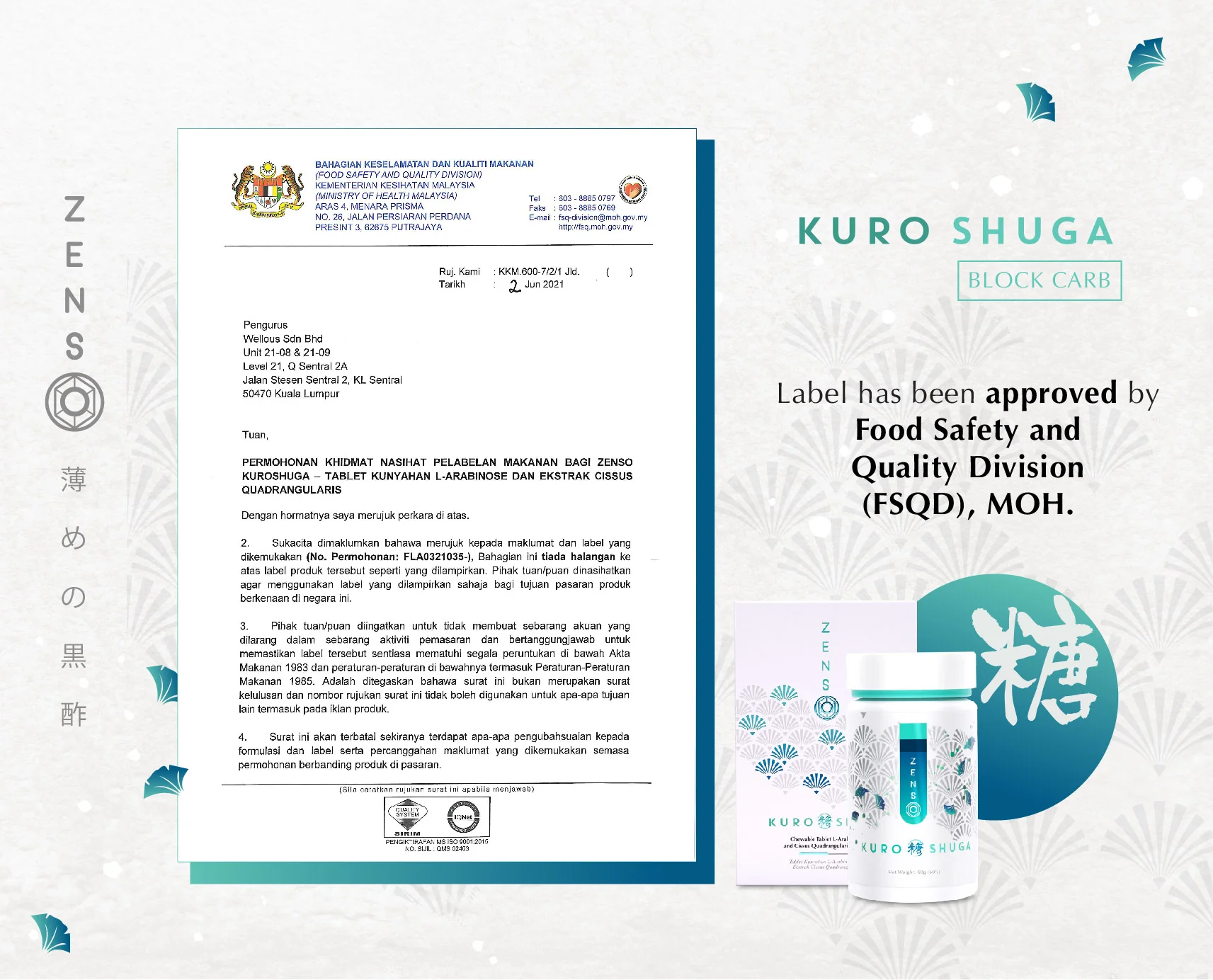 ZENSO Cert-ZENSO Cert-Perlabelan Approval_Shuga ENG